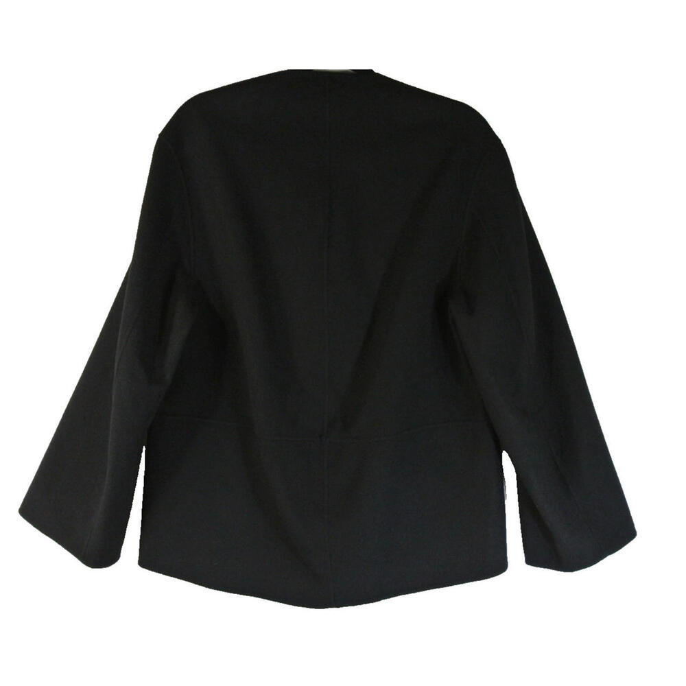 NEW, COS Double-Faced Wool Blouse in Black Size 4 #W128 - Picture 7 of 11